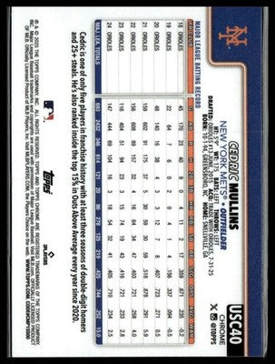 2025 Topps Chrome Update #USC40 Cedric Mullins