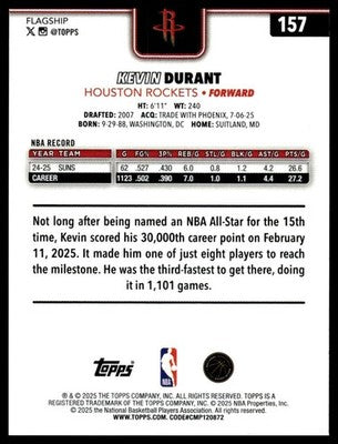 2025-26 Topps #157 Kevin Durant