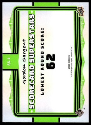2026 Upper Deck #SS-4 Gordon Sargent Scorecard Superstars