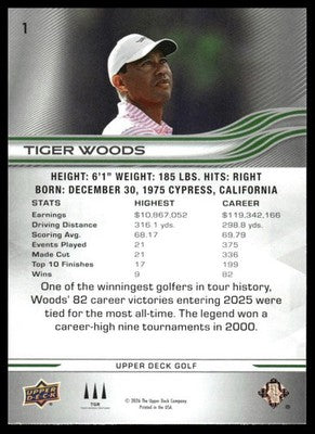 2026 Upper Deck #1 Tiger Woods