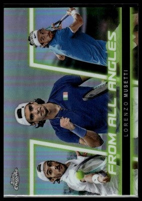 2025 Topps Chrome #FAA-20 Lorenzo Musetti From All Angles