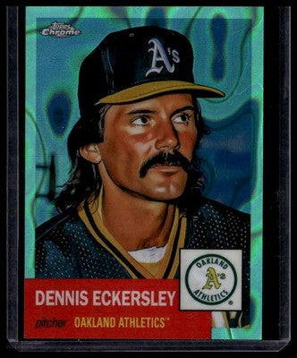 2022 Topps Chrome #473 Dennis Eckersley Aqua Wave Refractor #/299