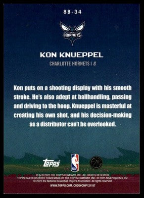 2025-26 Topps #8B-34 Kon Knueppel 8-Bit Ballers