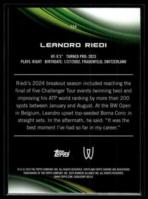 2025 Topps Chrome #154 Leandro Riedi