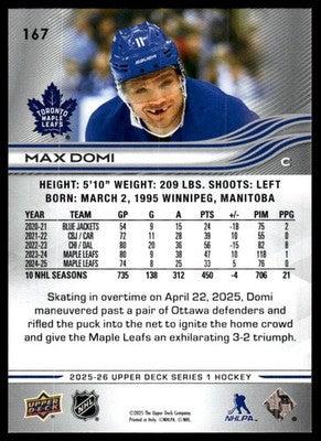 2025-26 Upper Deck #167 Max Domi