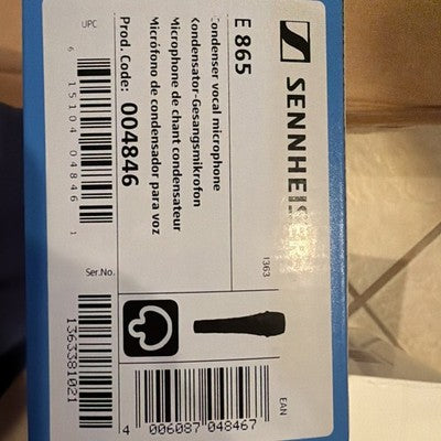 Sennheiser e 865S Condenser Vocal Microphone with Switch (004847)