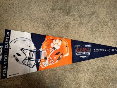 2025 Pinstripe Bowl Penn State Vs Clemson Dueling Pennant 12/27/25