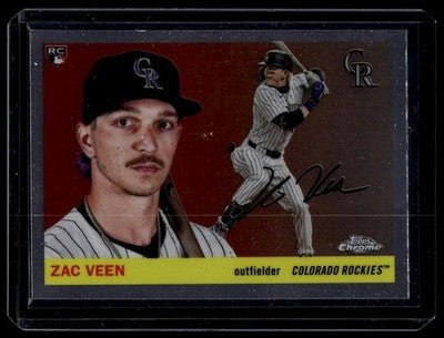2025 Topps Chrome Platinum #325 Zac Veen Refractors