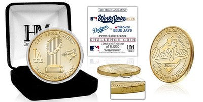 2025 World Series Bronze Coin Los Angeles Dodgers Toronto Blue Jays /5000