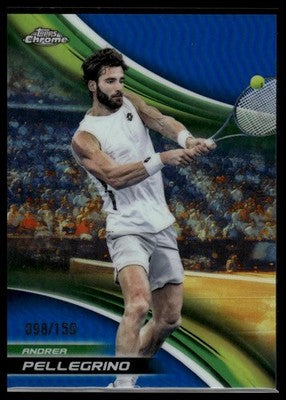 2025 Topps Chrome #222 Andrea Pellegrino Blue Refractor #/150