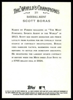 2025 Topps Allen & Ginter #271 Scott Boras