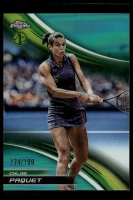 2025 Topps Chrome #130 Chloe Paquet Aqua Refractor #/199