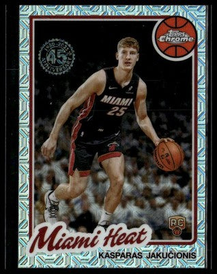 2025-26 Topps #TC-KJ Kasparas Jakučionis 1980-81 Topps Chrome Basketball