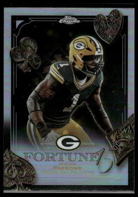 2025 Topps Chrome #F15-11 Micah Parsons Fortune 15 Refractor
