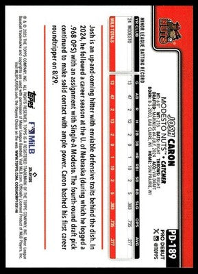 2025 Topps Pro Debut #PD-189 Josh Caron