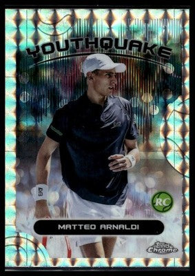 2025 Topps Chrome #YQE-16 Matteo Arnaldi Youthquake Geometric Refractor