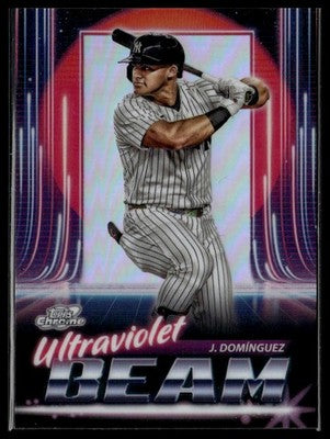 2025 Topps Chrome Cosmic #UB-16 Jasson Domínguez Ultraviolet Beam