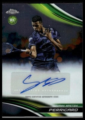 2025 Topps Chrome #CA-GMP Giovanni Mpetshi Perricard Chrome Autographs