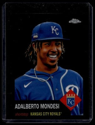 2022 Topps Chrome Platy #102 Adalberto Mondesi Black Refractor #10