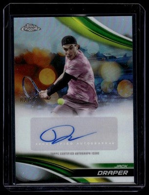 2025 Topps Chrome #CA-JDR Jack Draper Chrome Autographs Gold Refractor