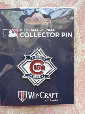 2026 Chicago Cubs 150th Anniversary Logo Pin