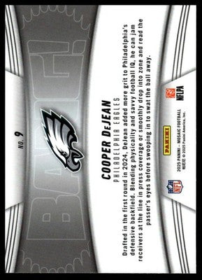 2025 Panini Mosaic #9 Cooper DeJean Bang!