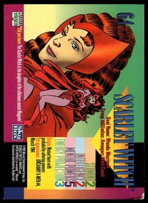 1993 SkyBox Marvel Universe #64 Scarlet Witch