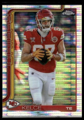 2025 Topps Chrome #150 Travis Kelce Pulsar Refractor