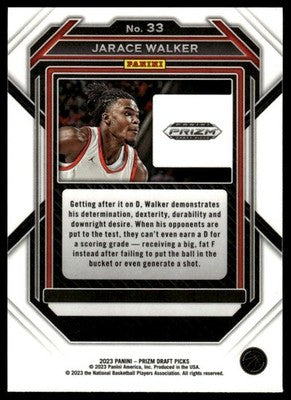 2023 Panini Prizm Draft Picks #33 Jarace Walker