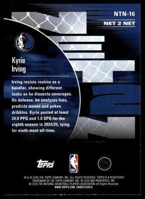2025-26 Hoops #NTN-16 Kyrie Irving Net 2 Net Light Burst