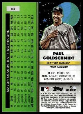 2025 Topps Chrome Cosmic #159 Paul Goldschmidt