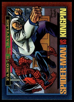 1993 SkyBox Marvel Universe #169 Spider-Man / Kingpin