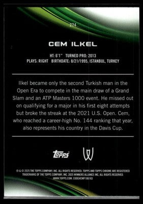 2025 Topps Chrome Sapphire Edition #274 Cem Ilkel