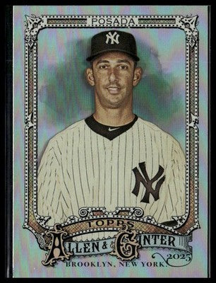 2025 Topps Allen & Ginter #182 Jorge Posada Silver Portrait