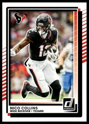 2025 Donruss #206 Nico Collins Press Proofs Purple