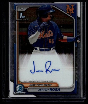 2024 Bowman #CPA-JRO Jeffry Rosa Chrome Prospects Autographs