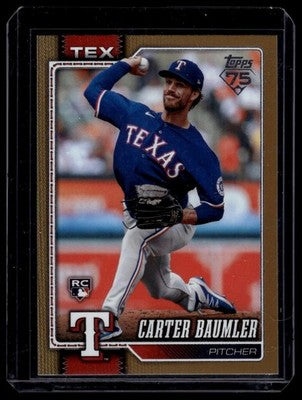 2026 Topps Update #US89 Carter Baumler Gold #/2026