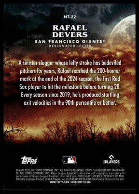 2025 Topps Update #NT-22 Rafael Devers Night Terrors