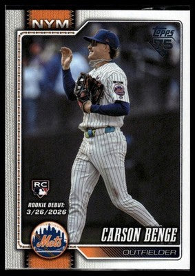 2026 Topps Update #US250 Carson Benge