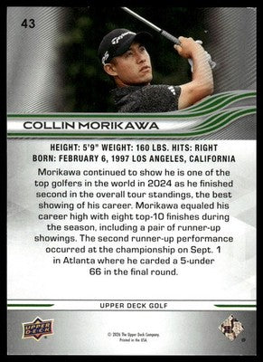 2026 Upper Deck #43 Collin Morikawa