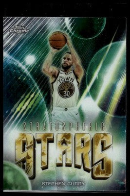 2025-26 Topps Chrome Update #ST-2 Stephen Curry Stratospheric Stars