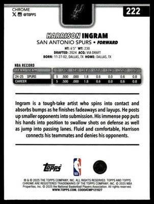 2025-26 Topps Chrome #222 Harrison Ingram