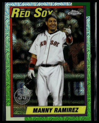 2025 Topps Update #U90C-38 Manny Ramirez 1990 Topps Baseball Chrome Silver Pack