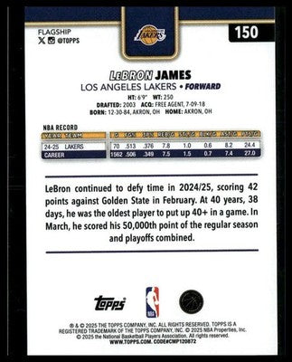 2025-26 Topps #150 LeBron James