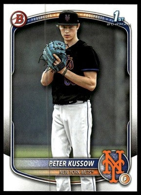 2025 Bowman Draft #BDC-179 Peter Kussow Chrome Sky Blue Refractor