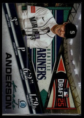 2025 Bowman Draft #BDN-3 Kade Anderson Bowman Draft Night