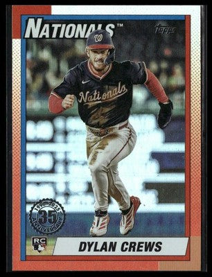 2025 Topps Update #U90-46 Dylan Crews 1990 Topps Baseball 35th Foil