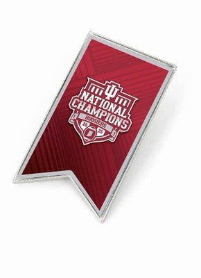 2025 2026 NCAA CFP National Champions Indiana Hoosiers Banner Collector Pin