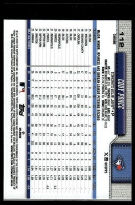 2026 Topps Chrome #112 Cody Ponce