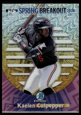 2026 Bowman Chrome #SB-20 Kaelen Culpepper Spring Breakout Mojo